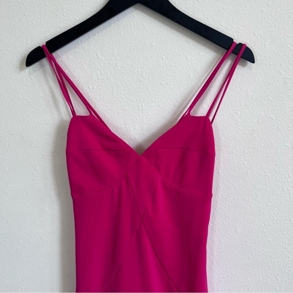 Hot Pink Crossback Midi Dress by the way. Barbie Movie - Picture 2 of 7